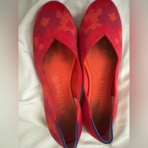 ROTHYS BONTANICAMO ROUND TOE FLATS SIZE 8